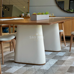 Conjunto Mesa Selma e Cadeira Thor - São José Store - 