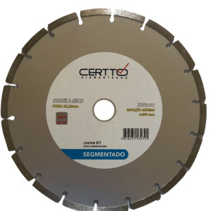 Disco diamantado 230mm Seg. Certto