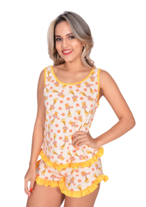 BABY DOLL ALCA LARGA BABADO