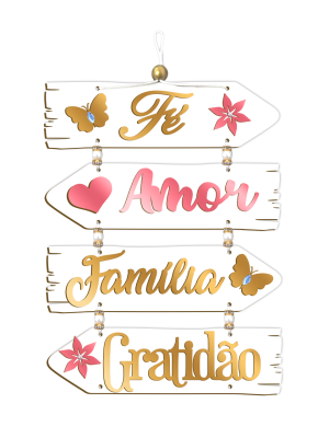 PC-001 - Plaquinha Carinhosa PC-001 - Plaquinha Carinhosa