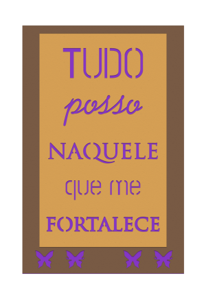 QDP-023 - Quadro Decorativo com Frase QDP-023 - Quadro Decorativo com Frase