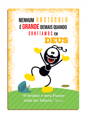 CBPF-007 - Placa de Fé em MDF Smilinguido