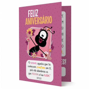 CBM-003 - Cartão Smilinguido Feliz Aniversário CBM-003 - Cartão Smilinguido Feliz Aniversário