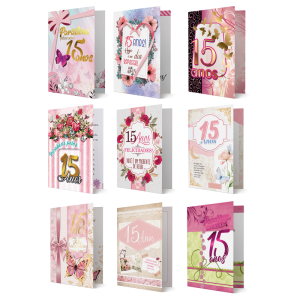 RF-006 - Refil Cartão M - 15 Anos - 16 cartões