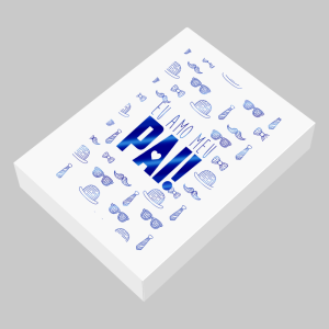 TC-012 - Caixa Presente de Papel com Hotstamp - Eu amo meu Pai!