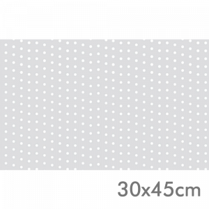 SP-030 - Saco de Presente - 30x45cm - Poá branco - Transparente - 50 unidades