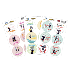 TFMKS-001 - Kit Cartelas Adesivas Smilinguido - 9 unidades TFMKS-001 - Kit Cartelas Adesivas Smilinguido - 9 unidades
