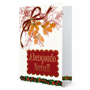 MB-162 - Cartão Abençoado Natal... na simplicidade descobrimos a verdadeira beleza