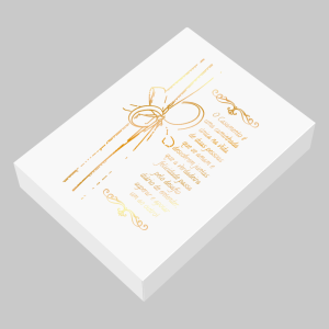 TC-004 - Caixa Presente de Papel com Hotstamp - O casamento é uma caminhada...