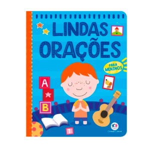 LIV-024 - Livro Orações para Meninos capa almofadada LIV-024 - Livro Orações para Meninos capa almofadada