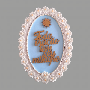 EFP-001 - Enfeite de Parede Toda Oração tem Seu Milagre EFP-001 - Enfeite de Parede Toda Oração tem Seu Milagre