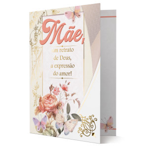 MA-007 - Cartão Como é bom tê-la sempre perto, e como é bom receber seu amor e seu carinho...