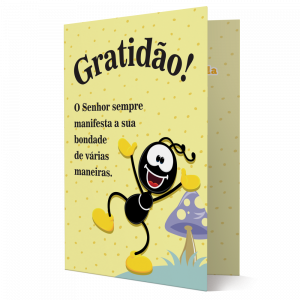 CBM-009 - Cartão Smilinguido Gratidão CBM-009 - Cartão Smilinguido Gratidão