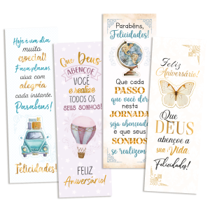 KMP-043 - Kit Marca Página - Parabéns - 180 unidades