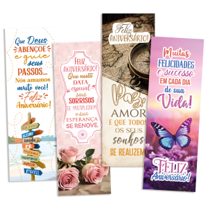 KMP-010 - Kit Marca Página - Aniversário A - 180 unidades KMP-010 - Kit Marca Página - Aniversário A - 180 unidades