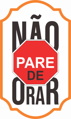 CBAP-009 - Adesivo Não pare de Orar Pequeno - 1 Unidade CBAP-009 - Adesivo Não pare de Orar Pequeno - 1 Unidade