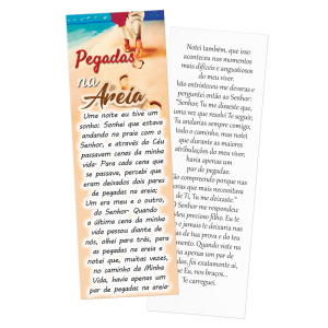 MP-071 - Marca Página - Pegadas na Areia