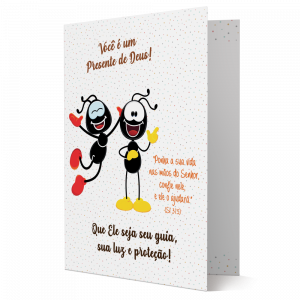 CBM-008 - Cartão Smilinguido Presente de Deus CBM-008 - Cartão Smilinguido Presente de Deus