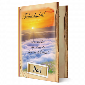 B-010A - Cartão Que seu dia seja cheio de bênçãos de Deus B-010A - Cartão Que seu dia seja cheio de bênçãos de Deus