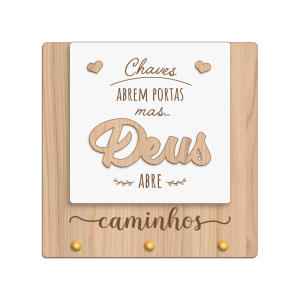 PCHA-005 - Porta Chaves Deus PCHA-005 - Porta Chaves Deus