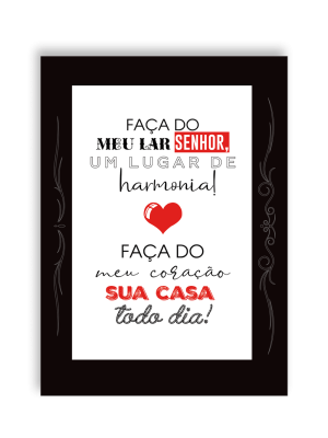 QMI-044 - Quadro Decorativo Meu Lar
