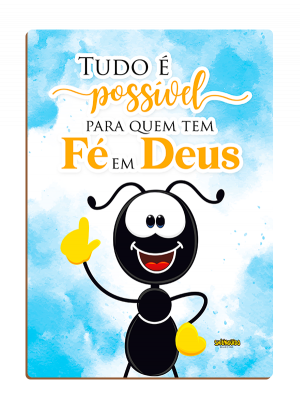 CBPF-001 - Placa de Fé em MDF Smilinguido