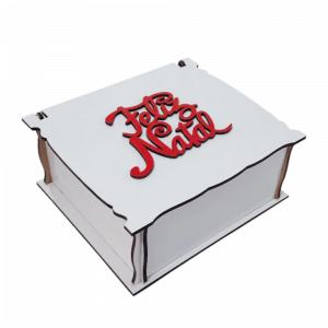 CMM-009 - Caixa de Natal Branca CMM-009 - Caixa de Natal Branca