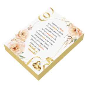 TC-023 - Caixa Presente de Papel - Padrinhos de Casamento