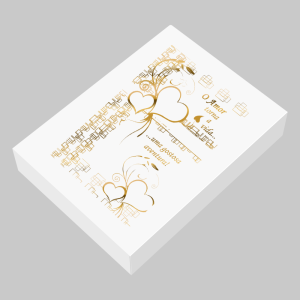 TC-014 - Caixa Presente de Papel com Hotstamp - O amor...