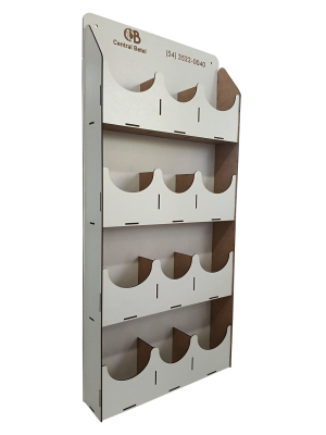 EX-055 - Expositor de parede em MDF branco EX-055 - Expositor de parede em MDF branco