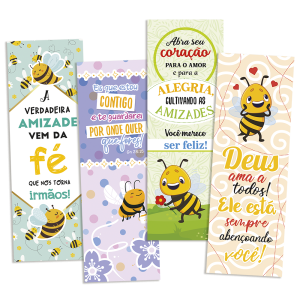 KMP-058 - Kit Marca Página - Abelhinhas - 180 unidades