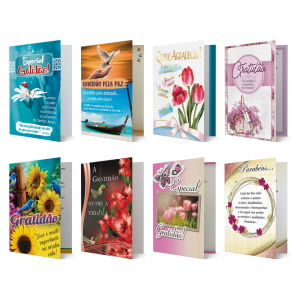 RF-015 - Refil Cartão M - Gratidão - 16 cartões