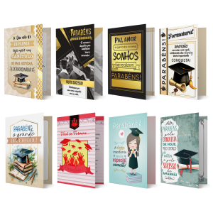 RF-007 - Refil Cartão M - Formatura - 16 cartões