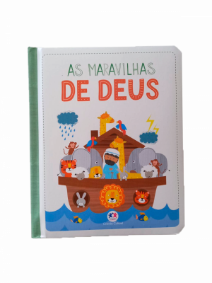 LIV-020 - Livro As Maravilhas de Deus capa almofadada LIV-020 - Livro As Maravilhas de Deus capa almofadada