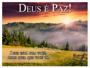 P-057 - Pôster Pequeno - Deus é Paz P-057 - Pôster Pequeno - Deus é Paz