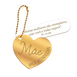 MCH-004 - Chaveiro Mãe - em MDF e acrílico