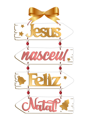 PCN-001 - Plaquinha Carinhosa Natal