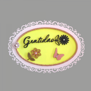 EFP-009 - Enfeite de Parede Gratidão EFP-009 - Enfeite de Parede Gratidão