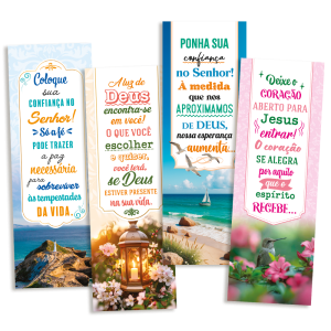 KMP-046 - Kit Marca Página - Reflexão - 180 unidades KMP-046 - Kit Marca Página - Reflexão - 180 unidades