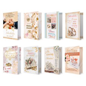 RF-010 - Refil Cartão M - Casamento - 16 cartões