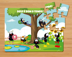 CBJ-002 - Quebra-Cabeça Smilinguido - Deus é bom o tempo todo CBJ-002 - Quebra-Cabeça Smilinguido - Deus é bom o tempo todo