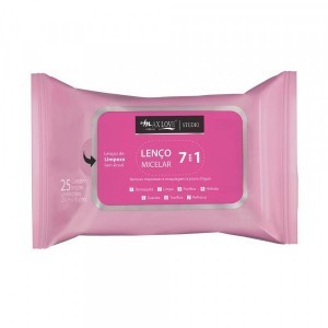 Lenço Micelar 7 em 1 Max Love com 25 unidades