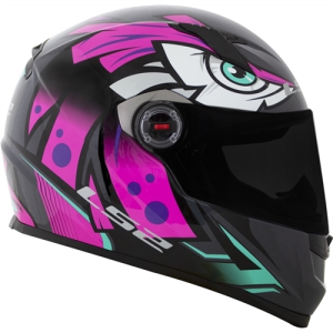 CAPACETE LS2 FF358 TRIBAL (62=XL) ROSA/CINZA - 