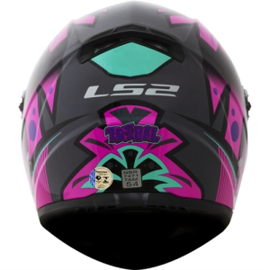 CAPACETE LS2 FF358 TRIBAL (62=XL) ROSA/CINZA - 