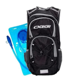 MOCHILA HIDRATAÇÃO OGGI AGILE PRETA/CINZA (2 LTS) -