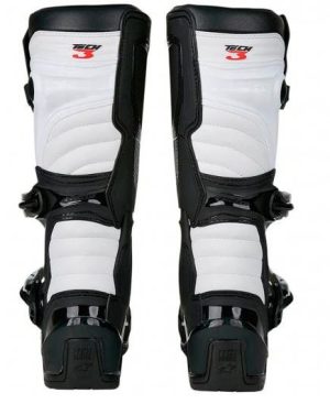 BOTA CROSS ALPINESTARS TECH-3 (42/43=11) PRETA/BRANCA -