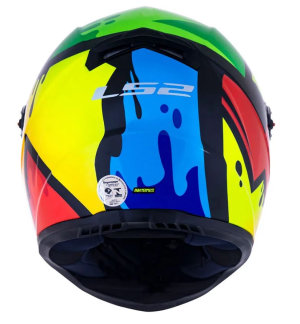 CAPACETE LS2 FF358 MASTERPIECE (62=XL) PT/AZ/VM/VD/AM - 