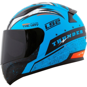 CAPACETE LS2 FF353 THUNDER (60=L) AZ/PT/LJ FOSCO - 