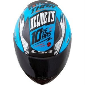 CAPACETE LS2 FF353 THUNDER (60=L) AZ/PT/LJ FOSCO - 