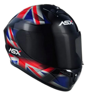 CAPACETE ASX DRAKEN UK 58 PR/VM/AZ - 